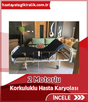 2 Motorlu Korkuluklu Hasta Karyolası